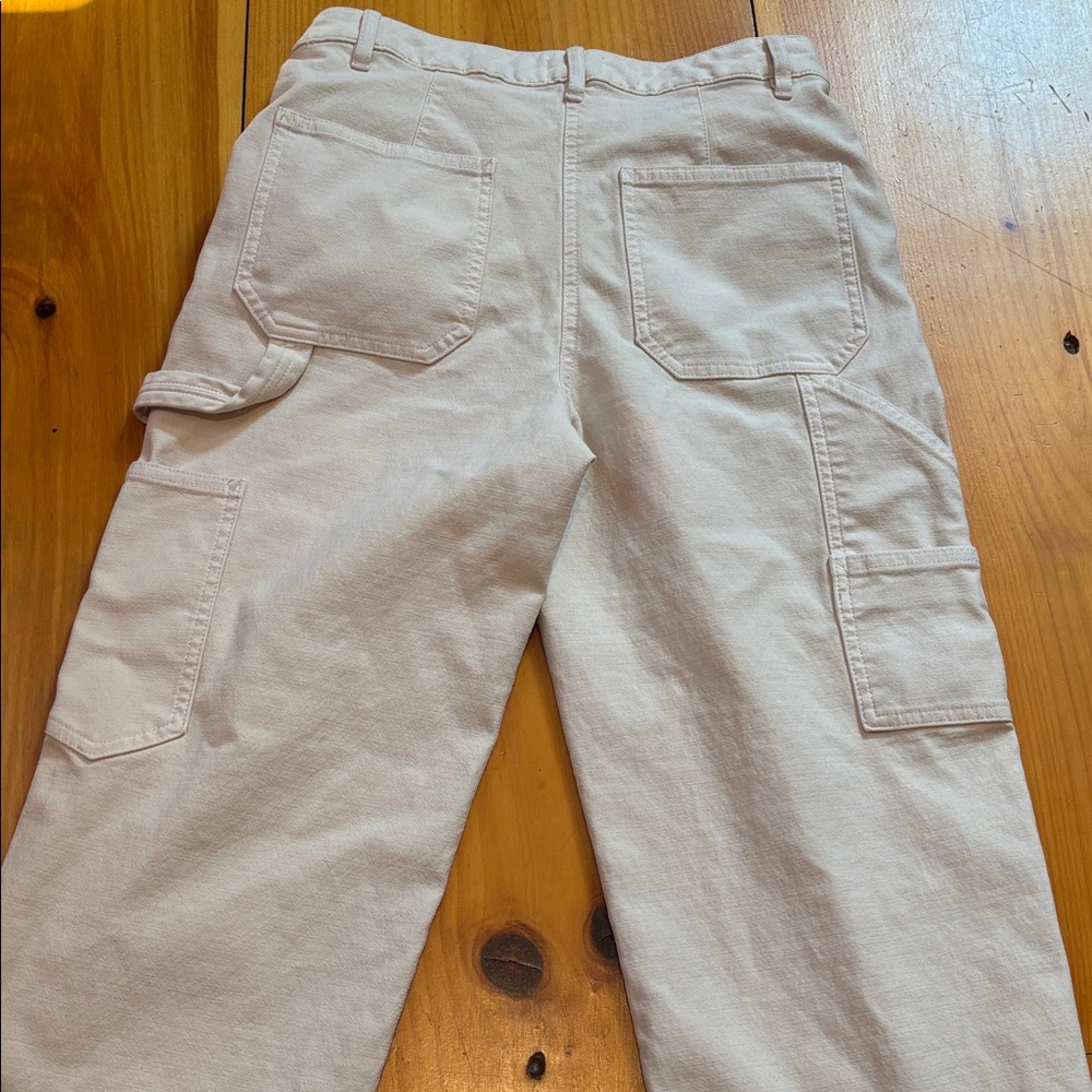 Aritzia Cream Cargo Pants